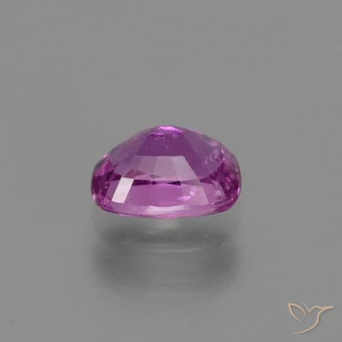 1.38ct Medium-Dark Purple Sapphire, Cushion Cut, 7.1x5.3 mm
