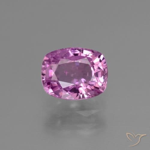 1.47ct Medium Purple Sapphire, Cushion Cut, 7.1x5.6 mm