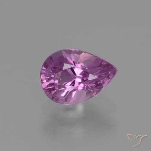 1.21ct Pinkish Purple Sapphire, Pear Shape, 7.4x5.4 mm