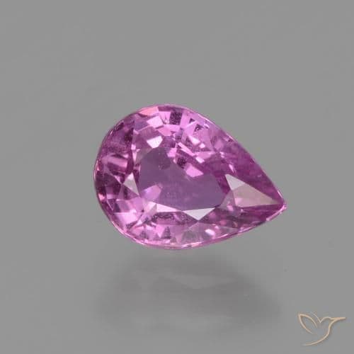 1.21ct Pinkish Purple Sapphire, Pear Shape, 7.4x5.4 mm