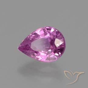 1.21ct Pinkish Purple Sapphire, Pear Shape, 7.4x5.4 mm