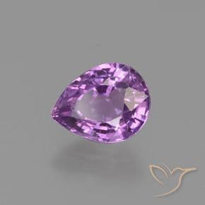 1.34ct Medium Purple Sapphire, Pear Shape, 7.3x5.7 mm