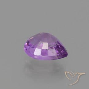 1.34ct Medium Purple Sapphire, Pear Shape, 7.3x5.7 mm