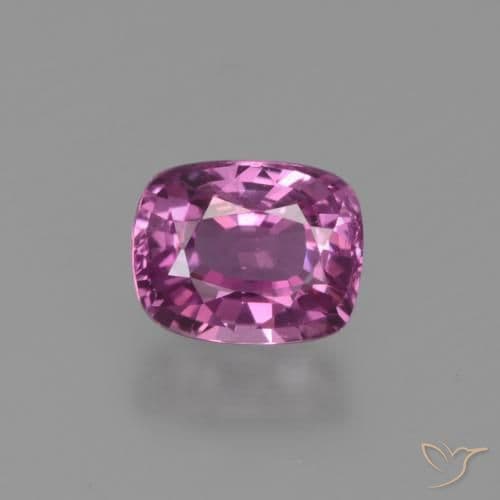 1.22ct Medium-Dark Purple Sapphire, Cushion Cut, 6.4x5.1 mm