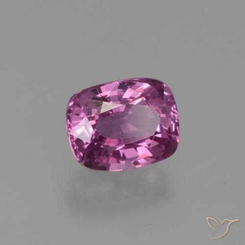 1.22ct Medium-Dark Purple Sapphire, Cushion Cut, 6.4x5.1 mm