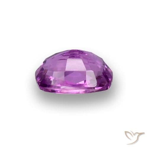 0.91ct Medium-Dark Purple Sapphire, Cushion Cut, 6.3x4.2 mm