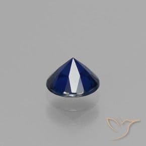 0.68ct Natural Twilight Blue Sapphire, Round Cut, 5.25 mm