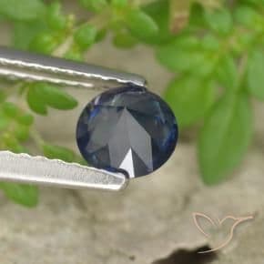 0.55ct Natural Royal Blue Sapphire, Round Cut, 5.00 mm
