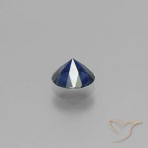 0.69ct Natural Royal Blue Sapphire, Round Cut, 5.43 mm