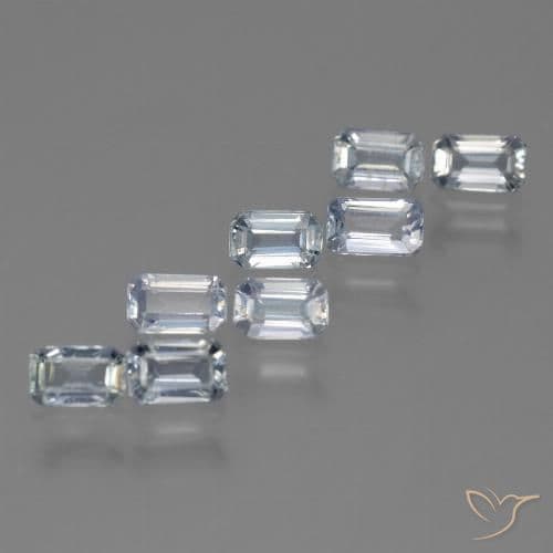 2.81ct Natural Light Blue Sapphire, Emerald Cut, 4.7x3.1 mm