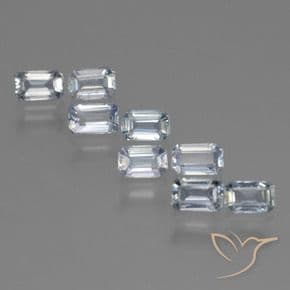 2.81ct Natural Light Blue Sapphire, Emerald Cut, 4.7x3.1 mm