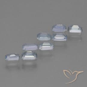 2.81ct Natural Light Blue Sapphire, Emerald Cut, 4.7x3.1 mm