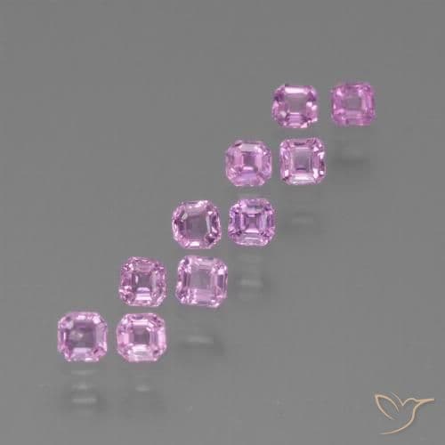 2.41ct Natural Medium Purple Sapphire, Emerald Cut, 6x4 mm