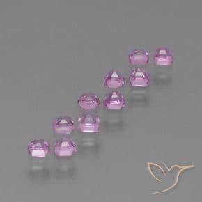 1.09ct Light Purple Sapphire, Emerald Cut, 2.6x2.6 mm