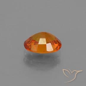 1.69ct Medium-Dark Orange Sapphire, Oval Cut, 8x6.3 mm