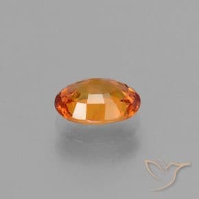 1.61ct Natural Deep Orange Sapphire, Oval Cut, 8x6.2 mm