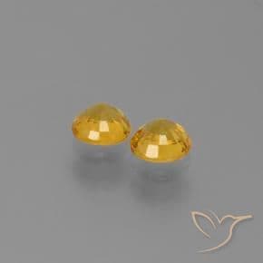 1.19ct Natural Dark Golden Sapphire, Round Cut, 4.85 mm
