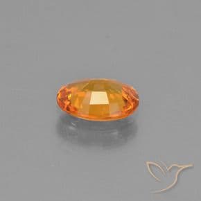 1.05ct Natural Deep Orange Sapphire, Oval Cut, 7.6x5.8 mm
