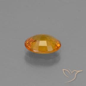 1.32ct Natural Deep Orange Sapphire, Oval Cut, 7.9x6.1 mm