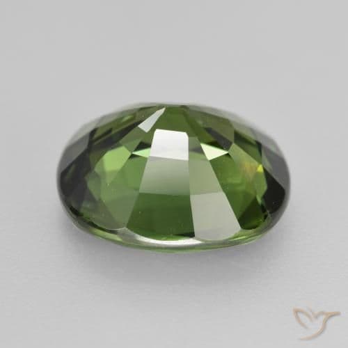 4.12ct Natural Deep Green Sapphire, Cushion Cut, 10.1x9.1 mm