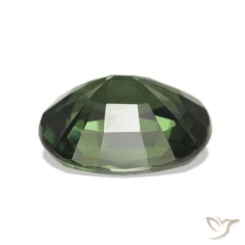 4.74ct Natural Forest Green Sapphire, Oval Cut, 11.4x9.2 mm