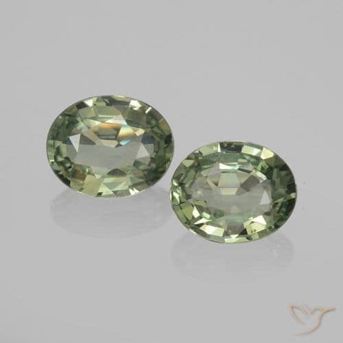 4.24ct Natural Forest Green Sapphire, Oval Cut, 6.1x5.1 mm