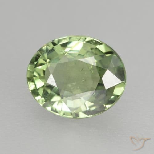 4.24ct Natural Forest Green Sapphire, Oval Cut, 6.1x5.1 mm