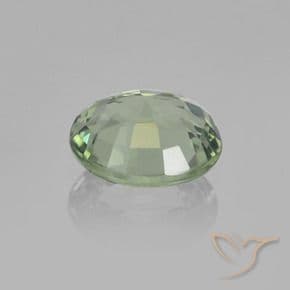 0.75ct Natural Light Green Sapphire, Oval Cut, 5.9x5 mm