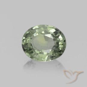 0.77ct Natural Forest Green Sapphire, Oval Cut, 5.9x4.9 mm