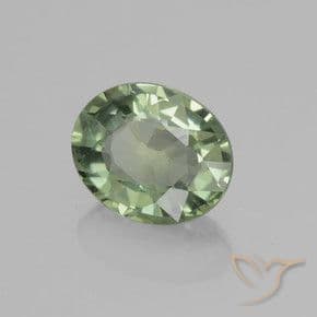 0.81ct Natural Forest Green Sapphire, Oval Cut, 6.1x5.1 mm