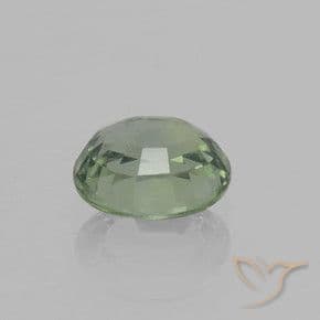 0.92ct Medium-Light Green Sapphire, Oval Cut, 5.9x5 mm