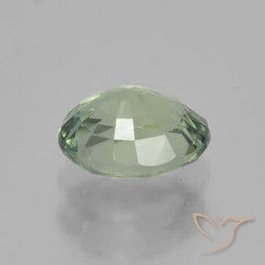 0.82ct Natural Light Green Sapphire, Oval Cut, 6x5 mm
