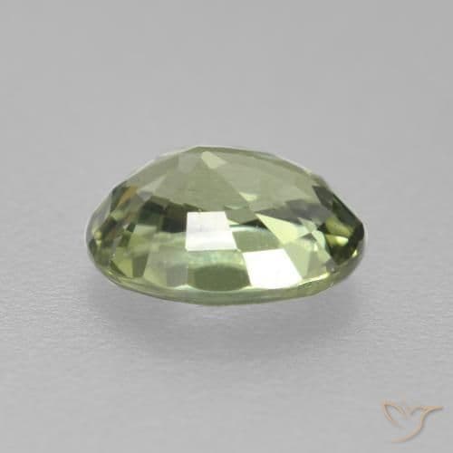 0.78ct Natural Light Green Sapphire, Oval Cut, 5.9x4.9 mm