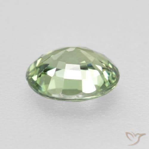 0.75ct Light Forest Green Sapphire, Oval Cut, 5.9x4.9 mm
