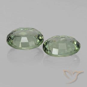 1.53ct Natural Earthy Green Sapphire, Oval Cut, 6.1x5.1 mm