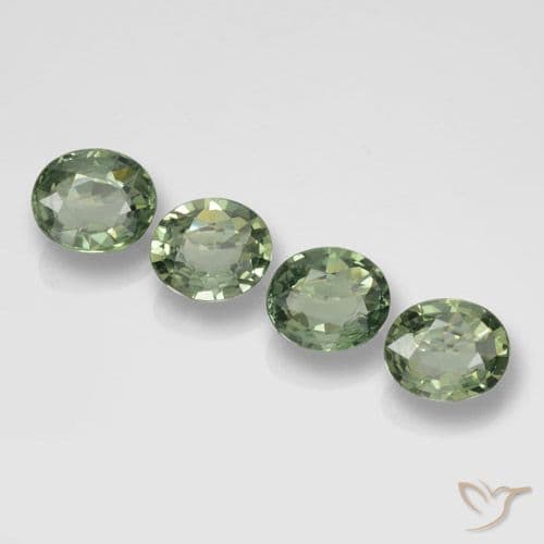 2.98ct Natural Forest Green Sapphire, Oval Cut, 5.9x5.1 mm
