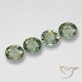 2.98ct Natural Forest Green Sapphire, Oval Cut, 5.9x5.1 mm