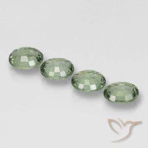 2.98ct Natural Forest Green Sapphire, Oval Cut, 5.9x5.1 mm