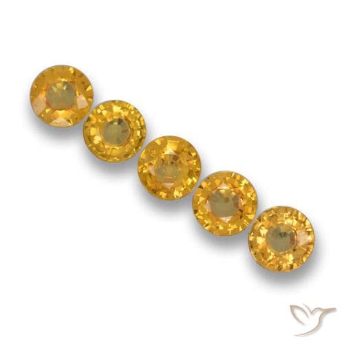 2.47ct Natural Dark Golden Sapphire, Round Cut, 4.81 mm