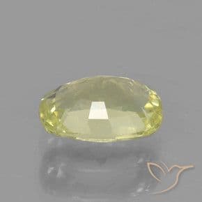 1.06ct Lemon Yellow Sapphire, Cushion Cut, 7.1x5.1 mm