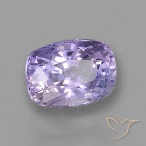 1.11ct Medium Light Violet Sapphire, Cushion Cut, 6.5x4.7 mm