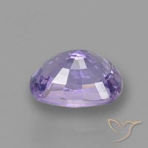 1.11ct Medium Light Violet Sapphire, Cushion Cut, 6.5x4.7 mm