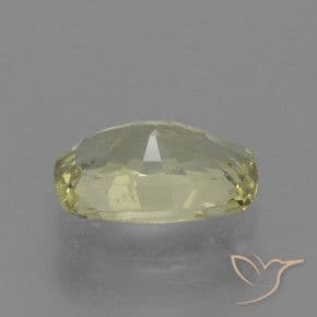 1.13ct Natural Medium Yellow Sapphire, Cushion Cut, 7.5x5 mm