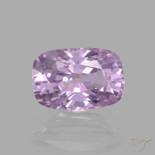 1.00ct Pinkish Purple Sapphire, Cushion Cut, 6.6x4.5 mm