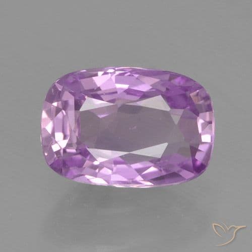 1.07ct Natural Lilac Sapphire, Cushion Cut, 7x4.8 mm