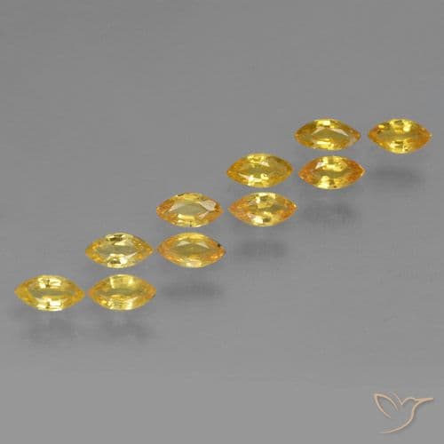 1.79ct Natural Golden Orange Sapphire, Marquise, 12.2x5.9 mm