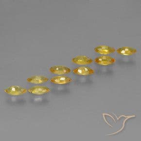 1.77ct Natural Golden Sapphire, Marquise, 4.8x2.5 mm