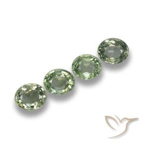 3.12ct Natural Forest Green Sapphire, Oval Cut, 5.9x4.9 mm