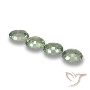 3.12ct Natural Forest Green Sapphire, Oval Cut, 5.9x4.9 mm