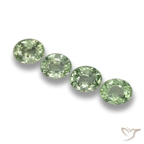 3.62ct Natural Earthy Green Sapphire, Oval Cut, 5.9x4.8 mm